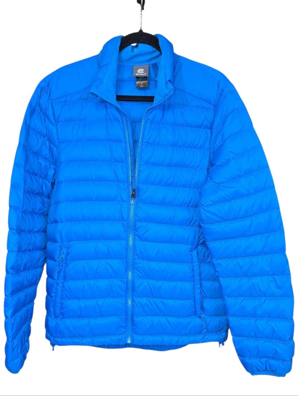 Champion Down Puffer Jacket Packable 70% Down Lightweight Full Zip Mens Size Sm.